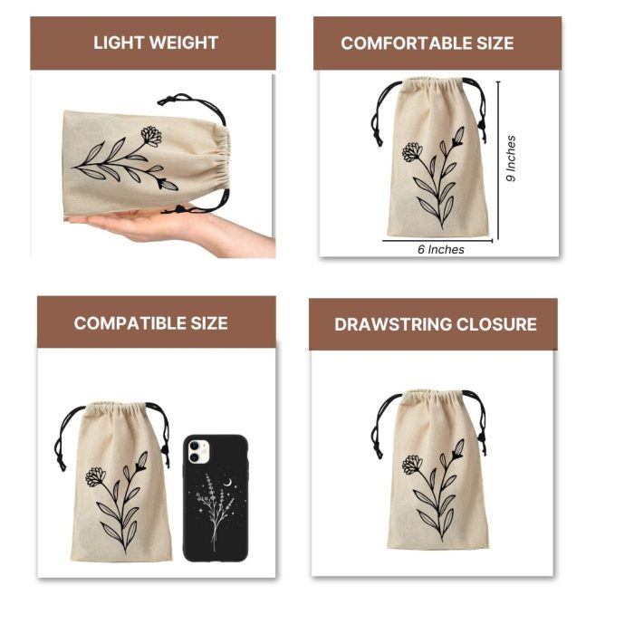 Drawstring Travel Pouch/Bag | Pack of 5 - Image 3